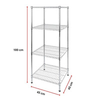 Modular Wire Storage Shelf 450 x 450 x 1800mm Steel Shelving Furniture Kings Warehouse