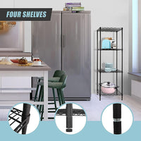 Modular Wire Storage Shelf 450 x 450 x 1800mm Steel Shelving Furniture Kings Warehouse