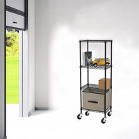 Modular Wire Storage Shelf 600 x 600 x 1800mm Steel Shelving Furniture Kings Warehouse