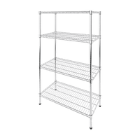 Modular Wire Storage Shelf 900 x 350 x 1800mm Steel Shelving Furniture Kings Warehouse