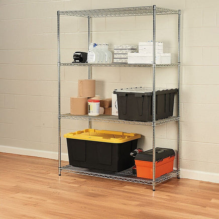 Modular Wire Storage Shelf 900 x 350 x 1800mm Steel Shelving Furniture Kings Warehouse