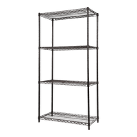 Modular Wire Storage Shelf 900 x 350 x 1800mm Steel Shelving Furniture Kings Warehouse