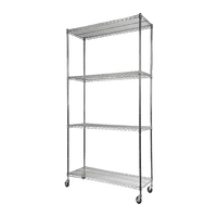 Modular Wire Storage Shelf 900 x 350 x 1800mm Steel Shelving Furniture Kings Warehouse