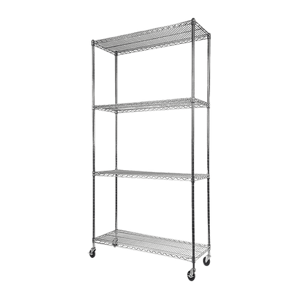 Modular Wire Storage Shelf 900 x 350 x 1800mm Steel Shelving Furniture Kings Warehouse
