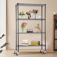 Modular Wire Storage Shelf 900 x 350 x 1800mm Steel Shelving Furniture Kings Warehouse