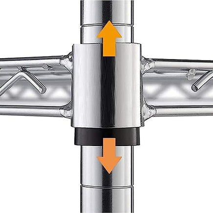 Modular Wire Storage Shelf 900 x 350 x 1800mm Steel Shelving Furniture Kings Warehouse