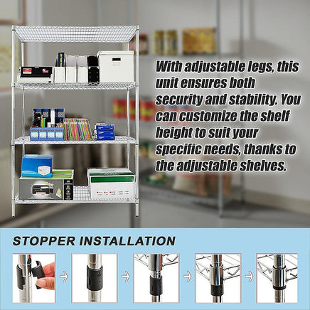 Modular Wire Storage Shelf 900 x 450 x 1800mm Steel Shelving Furniture Kings Warehouse