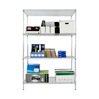 Modular Wire Storage Shelf 900 x 450 x 1800mm Steel Shelving Furniture Kings Warehouse