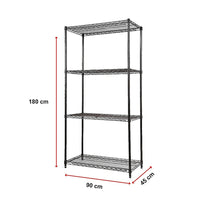 Modular Wire Storage Shelf 900 x 450 x 1800mm Steel Shelving Furniture Kings Warehouse