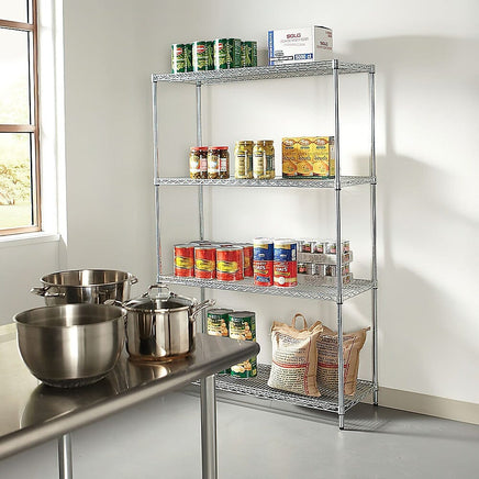 Modular Wire Storage Shelf 900 x 450 x 1800mm Steel Shelving Furniture Kings Warehouse