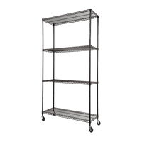 Modular Wire Storage Shelf 900 x 450 x 1800mm Steel Shelving Furniture Kings Warehouse