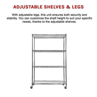 Modular Wire Storage Shelf 900 x 450 x 1800mm Steel Shelving Furniture Kings Warehouse