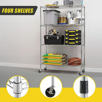 Modular Wire Storage Shelf 900 x 450 x 1800mm Steel Shelving Furniture Kings Warehouse