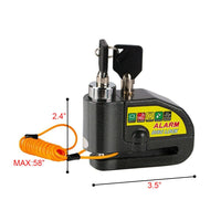 Motorcycle Alarm Disc Lock Brake Handlebar Throttle Grip Lock Bike Security Kings Warehouse