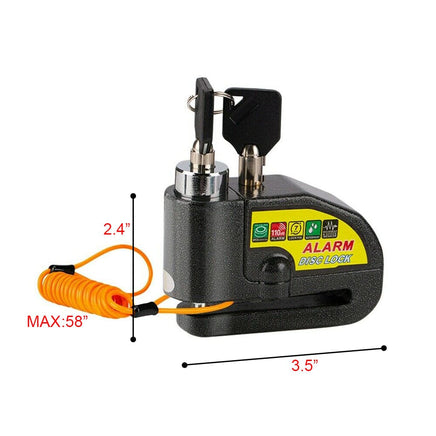 Motorcycle Alarm Disc Lock Brake Handlebar Throttle Grip Lock Bike Security Kings Warehouse