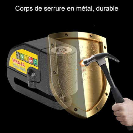 Motorcycle Alarm Disc Lock Brake Handlebar Throttle Grip Lock Bike Security Kings Warehouse