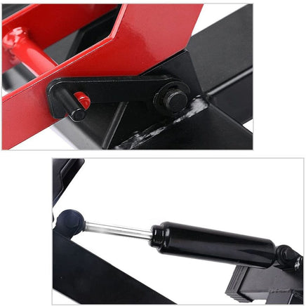 Motorcycle Jack Dirt Bike Stand Adjustable Lift Hoist Table Height Lifting Stand Kings Warehouse