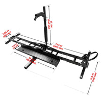 Motorcycle Motorbike Carrier Rack Towbar Arm Rack Dirt Bike Ramp Brake Lights Sports & Fitness Kings Warehouse