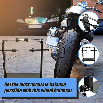 Motorcycle Wheel Balancer Stand Motor Heavy Duty Carbon Steel Tools Kings Warehouse
