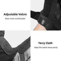 MTB Mountain Bike Gloves Size Large Finger Pads for Touchscreen Devices Road Cycling Camping Running Outdoor Sport Rockbros Kings Warehouse