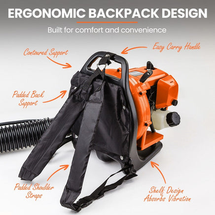MTM 30CC Backpack Petrol Leaf Blower 2 Stroke Commercial Garden Yard Outdoor Home & Garden Kings Warehouse