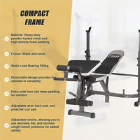 Multi Station Home Gym Weight Bench Press Leg Equipment Set Fitness Exercise Sports & Fitness Kings Warehouse