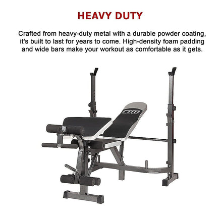 Multi Station Home Gym Weight Bench Press Leg Equipment Set Fitness Exercise Sports & Fitness Kings Warehouse