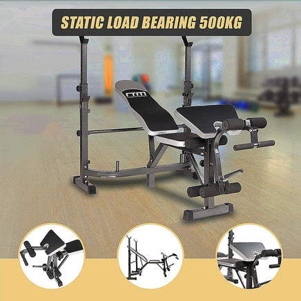 Multi Station Home Gym Weight Bench Press Leg Equipment Set Fitness Exercise Sports & Fitness Kings Warehouse