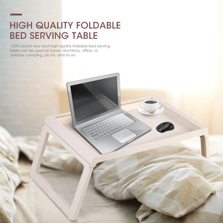 Multifunction Laptop Bed Desk with foldable legs for Home Office (White) Supplier Exclusive Kings Warehouse