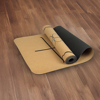 Natural Cork TPE Yoga Mat Sports Eco Friendly Exercise Fitness Gym Pilates Sports & Fitness Kings Warehouse