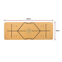 Natural Cork TPE Yoga Mat Sports Eco Friendly Exercise Fitness Gym Pilates Sports & Fitness Kings Warehouse
