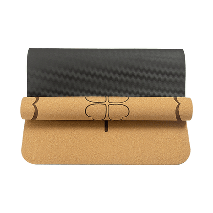 Natural Cork TPE Yoga Mat Sports Eco Friendly Exercise Fitness Gym Pilates Sports & Fitness Kings Warehouse