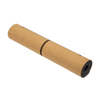 Natural Cork TPE Yoga Mat Sports Eco Friendly Exercise Fitness Gym Pilates Sports & Fitness Kings Warehouse