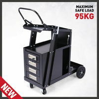 New 4-Drawer Welding Trolley Cart Welder Cabinet MIG TIG ARC Plasma Cutter Bench Home & Garden Kings Warehouse
