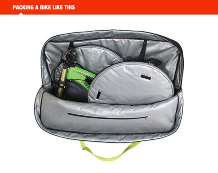 NOOYAH - SPORTACE Bike Plane Travel Soft Shell Case Bag Mountain BMX Tourer Road Bike - BK0088 125cm x 80cm - Black Kings Warehouse