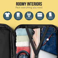 Olympus Noctis Suitcase 20in Hard Shell ABS+PC - Stygian Black Kings Warehouse