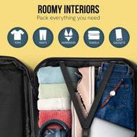 Olympus Noctis Suitcase 24in Hard Shell ABS+PC - Stygian Black Kings Warehouse