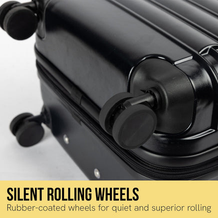 Olympus Noctis Suitcase 28in Hard Shell ABS+PC - Stygian Black Kings Warehouse