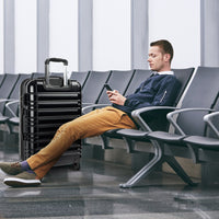 Olympus Noctis Suitcase 28in Hard Shell ABS+PC - Stygian Black Kings Warehouse