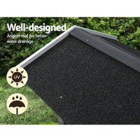 Outdoor Cat House Shelter 77cm x 50cm x 73cm Rabbit Hutch Wooden Condo Small Outdoor Cat House Pet Care Kings Warehouse