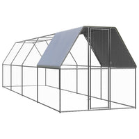 Outdoor Chicken Cage 2x2x2 m Galvanised Steel Kings Warehouse