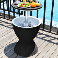 Outdoor Cool Bar Ice Cooler Table Black Kings Warehouse 