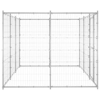 Outdoor Dog Kennel Galvanised Steel 7.26 m² Kings Warehouse