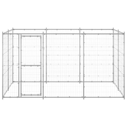 Outdoor Dog Kennel Galvanised Steel 7.26 m² Kings Warehouse