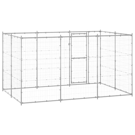 Outdoor Dog Kennel Galvanised Steel 7.26 m² Kings Warehouse