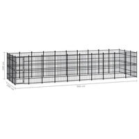 Outdoor Dog Kennel Steel 27.65 m² Kings Warehouse