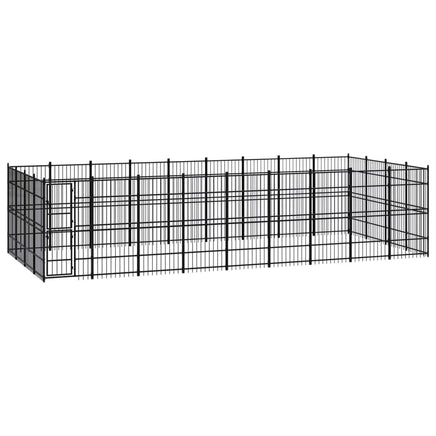 Outdoor Dog Kennel Steel 33.18 m² Kings Warehouse