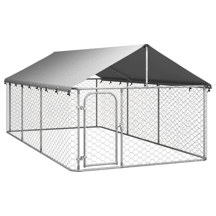 Outdoor Dog Kennel with Roof 400x200x150 cm BestSellers Kings Warehouse