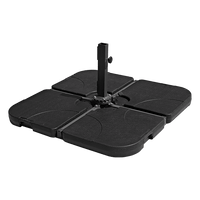Outdoor Patio 4-Piece Cantilever Offset 3M Umbrella Base Stand Weight Water Sand Home & Garden Kings Warehouse