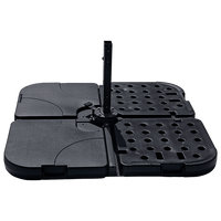 Outdoor Patio 4-Piece Cantilever Offset 3M Umbrella Base Stand Weight Water Sand Home & Garden Kings Warehouse